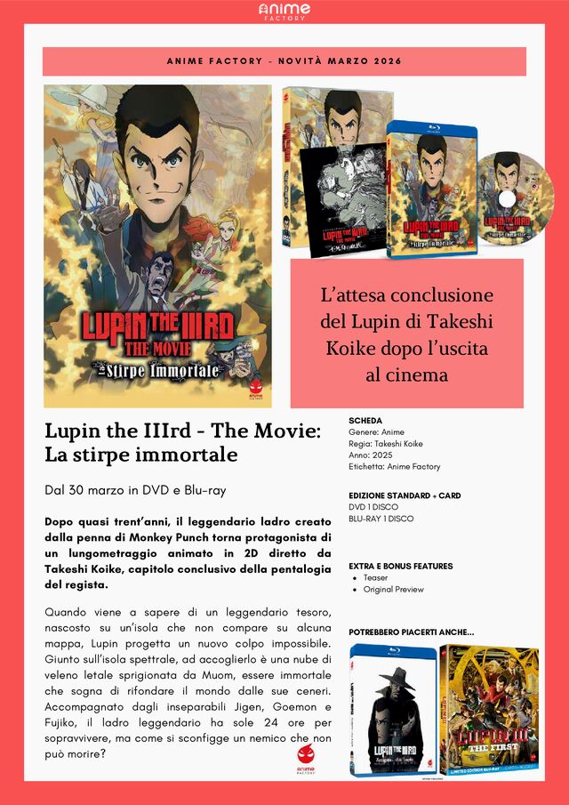Lupin the IIIrd - The Movie: La stirpe immortale